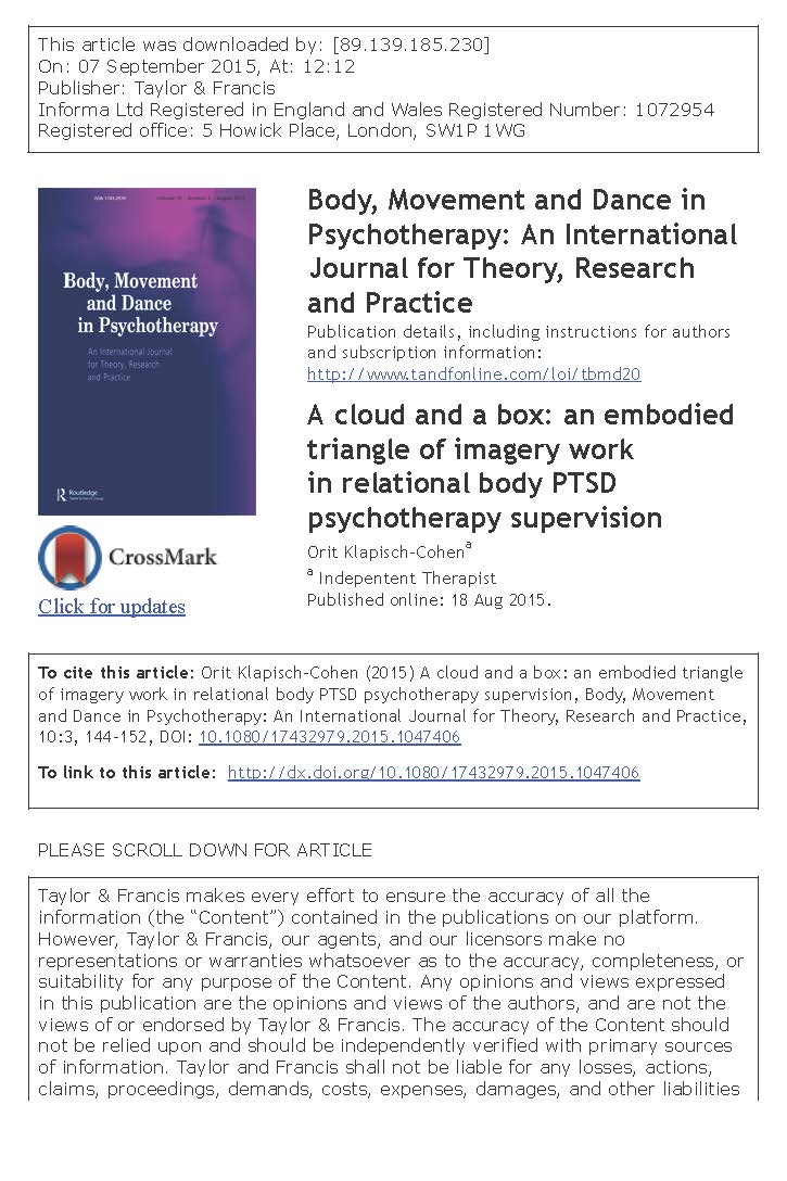 Read more about the article A new published articles by Orit Kalpisch